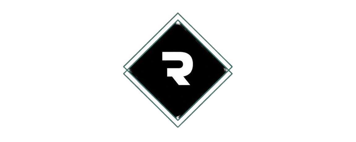 Logo de Rubies Laser Tag Events en negro con fondo transparente